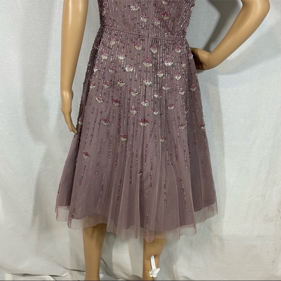 Aidan Mattox Embellished Fit & Flare Midi Dress - Picture 6 of 16